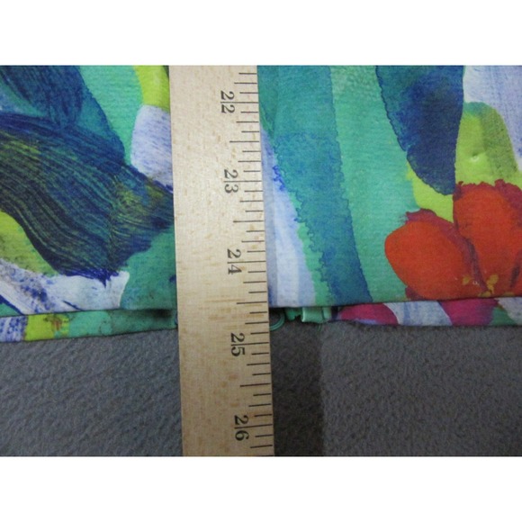 Claire Desjardins Jacket Women Small Multicolor Growing Floral Art Print Stretch - Picture 12 of 13